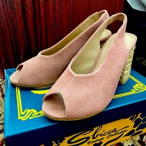 Sbicca Vintage Collection Blush Elwood Slingback Heels